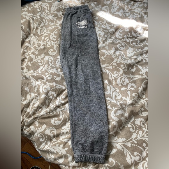 Roots Womens Salt & Pepper Sweatpants size XXS - Picture 3 of 4
